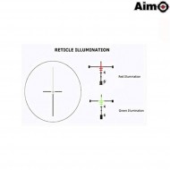 Acog 4x32 C/qd Mount Scope Reticolo Illuminato Dark Earth Aim-o (ao5319-de)