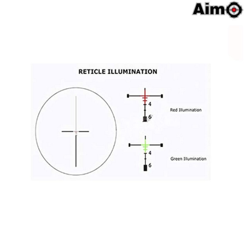 Acog 4x32 W/qd Mount Scope Illuminato + Mini Red Dot Black Aim-o (ao5321-bk)
