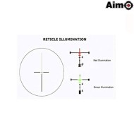 Acog 4x32 W/qd Mount Scope Illuminato + Mini Red Dot Black Aim-o (ao5321-bk)