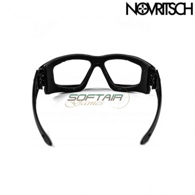 Low Profile Occhiale Black Antifog Safety Novritsch (no-25)