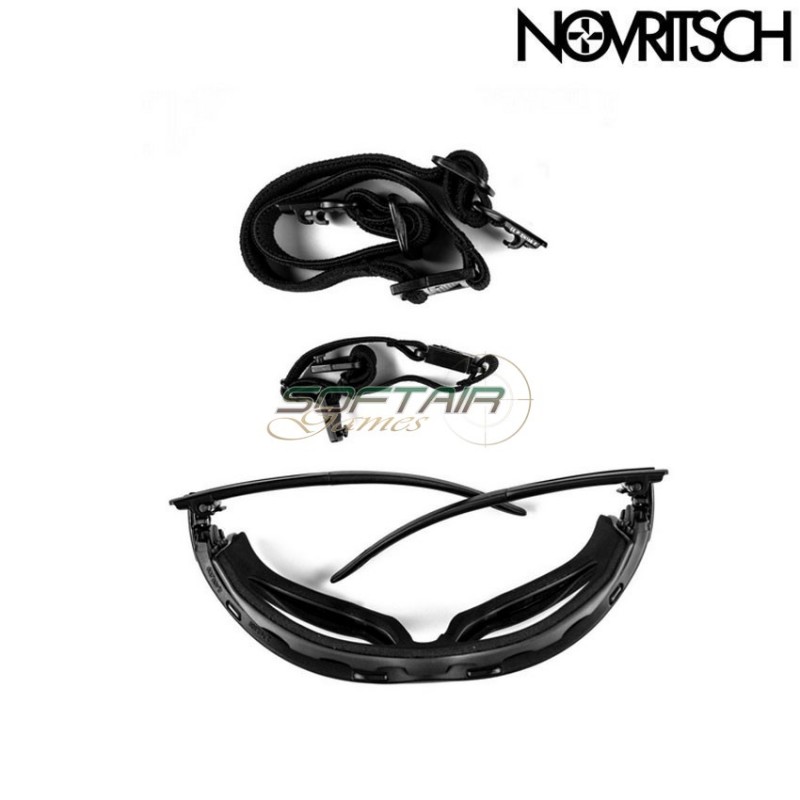 Low Profile Occhiale Black Antifog Safety Novritsch (no-25) Low Profile Occhiale Black Antifog Safety Novritsch (no-25)