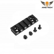 5 Slots Rail Black For Keymod Amo-tech® (amt-r5h)