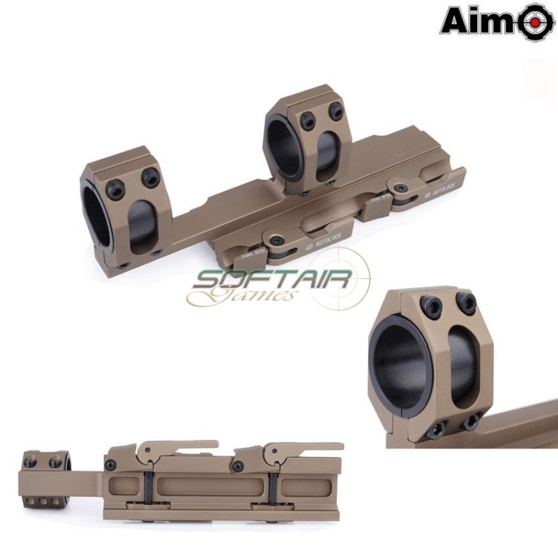 Tactical Extend Qd Supporto Per Ottica 25.4/30mm Dark Earth Aim-o (ao9018-de)