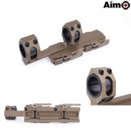 Tactical Extend Qd Supporto Per Ottica 25.4/30mm Dark Earth Aim-o (ao9018-de)