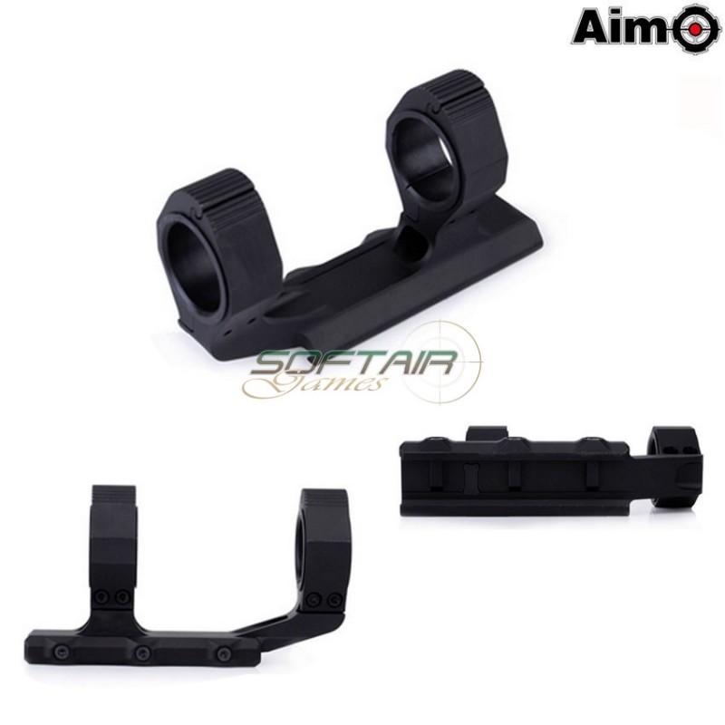 Precision Ultralight 1" Ottica Mount 25.4mm/30mm Black Aim-o (ao9023-bk)