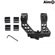 Ak Double Supporto Cantilever Da 25,4-30 Mm Black Aim-o (ao9022-bk)