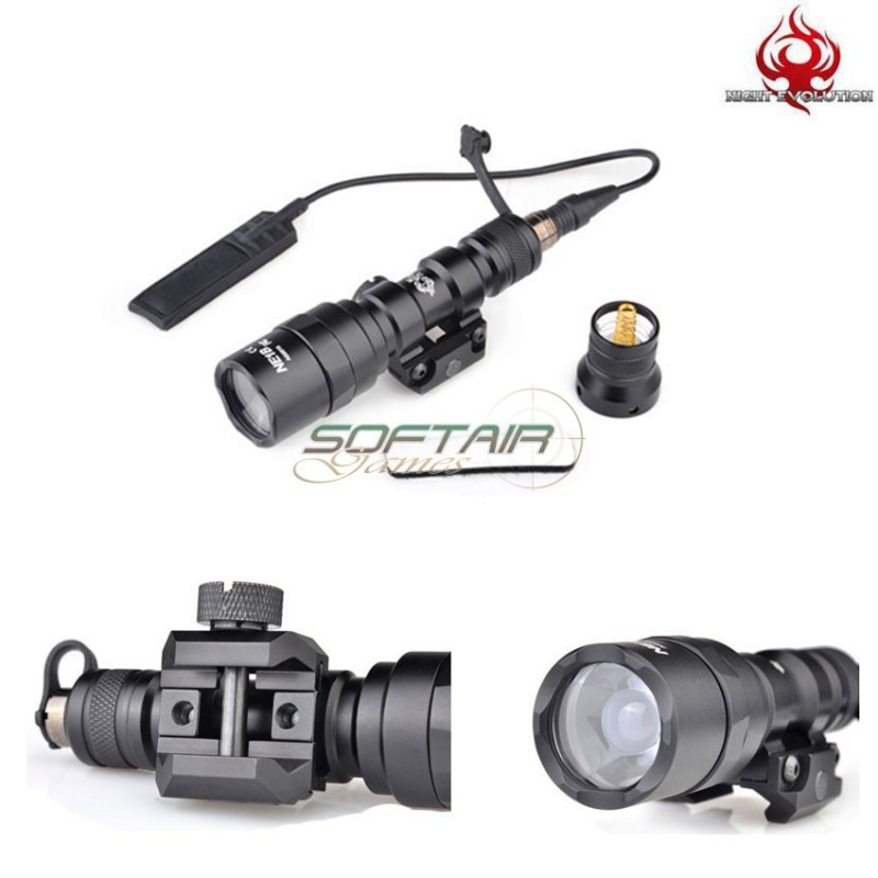 Torcia M300aa Mini Scout Light Black Night Evolution (ne04061-bk)