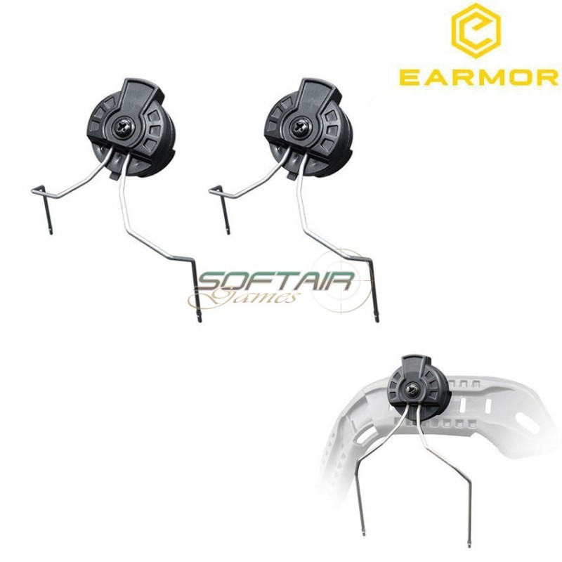 Set 2 Arc Model Helmet Rail Attachment Kit Earmor (ea-m11)
