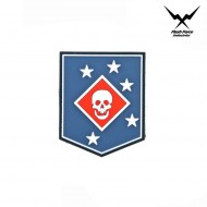 Patch 3d Pvc Marine Riders Blue Flash Force Ind. (ffi-1063)