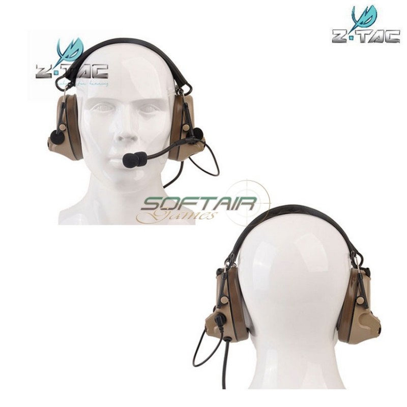 Cuffia/microfono Comtac Ii Dark Earth Z-tactical (z041-de)