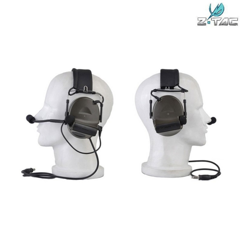 Headset/microphone Comtac Ii Foliage Green Z-tactical (z041-fg)
