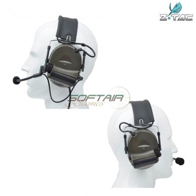 Headset/microphone 17 Version Comtac Ii Foliage Green Z-tactical (z044-fg)