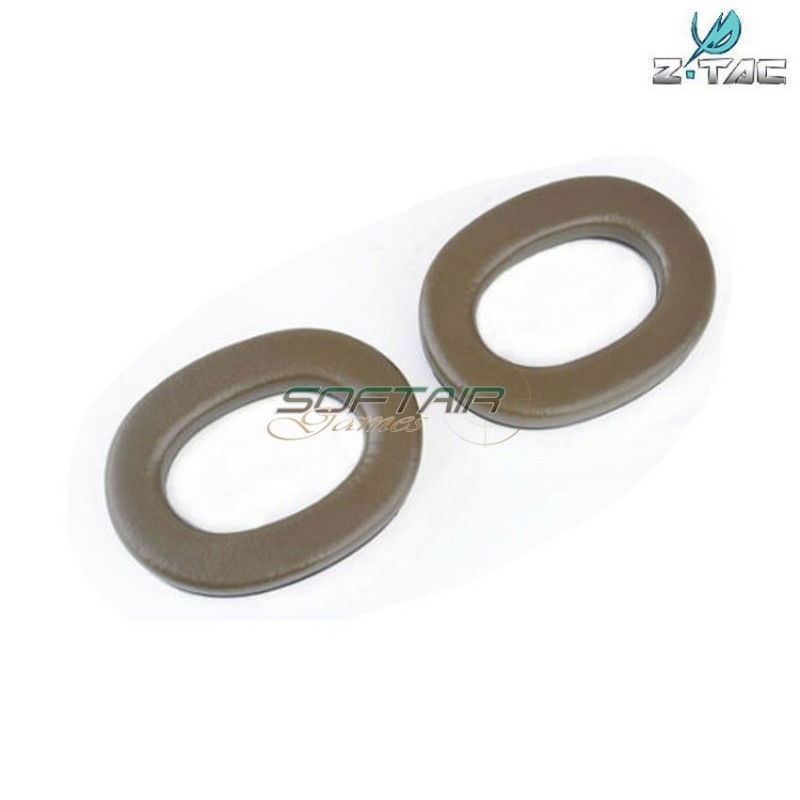 Cuscinetti In Spugna Coyote Brown Per Cuffia Serie Comtac Z007 Z-tactical (z007-cb)