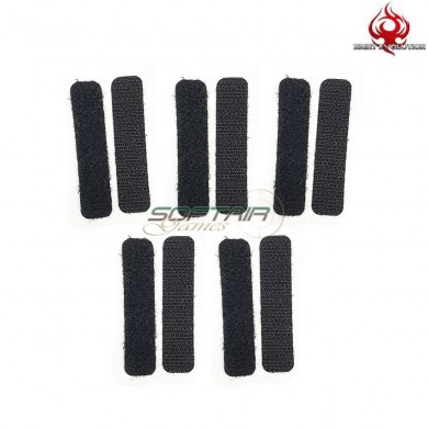 Set 5 Pieces Velcro Black For Remote Switch Night Evolution (ne04057-bk)