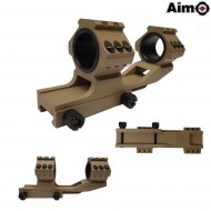 Scope Mount Top Rail 25.4mm/30mm Extend Ring Dark Earth Aim-o (ao9032-de) Scope Mount Top Rail 25.4mm/30mm Extend Ring Dark Earth Aim-o (ao9032-de)
