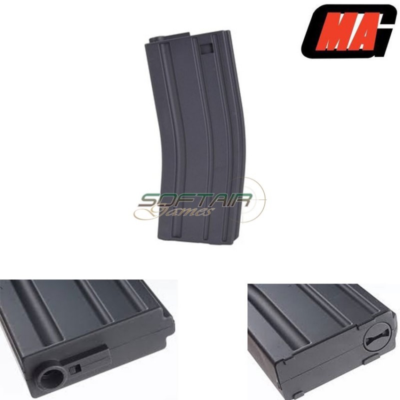 Stanag Mid-cap Magazine Mass Grey 130bb Polymer For M4/m16 Aeg Mag (mag-0001a-1)