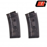 Set 2 Caricatori Monofilari Clear Black 100bb Polimero Per Sig Aeg Mag (mag-003)