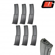 Set 6 Caricatori Monofilari Black 100bb Polimero Per Mp7 Aeg Mag (mag-005b)