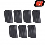 Set 7 Caricatori Monofilari Vietnam Mass Grey 130bb Polimero Per M4/m16 Aeg Mag (mag-010)