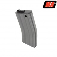Stanag Mid-cap Magazine Mass Grey 190bb Steel For M4/m16 Aeg Mag (mag-013-1)