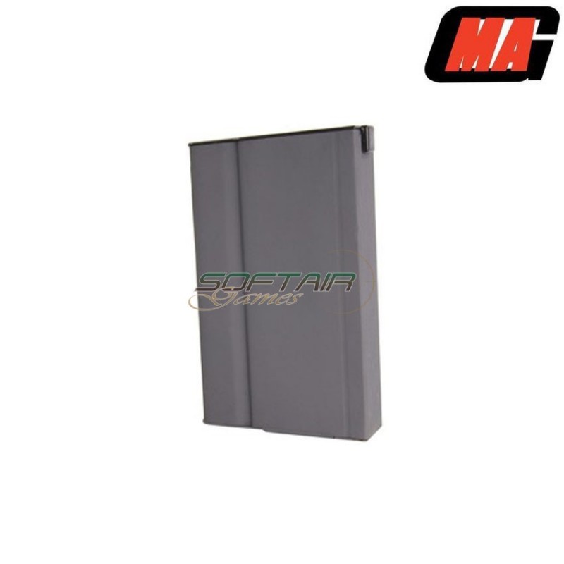 Mid-cap Magazine Mass Grey 190bb Steel For M14 Aeg Mag (mag-014-1)