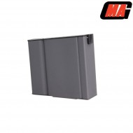 Short Mid-cap Magazine Mass Grey 70bb Steel For M14 Aeg Mag (mag-017-1)