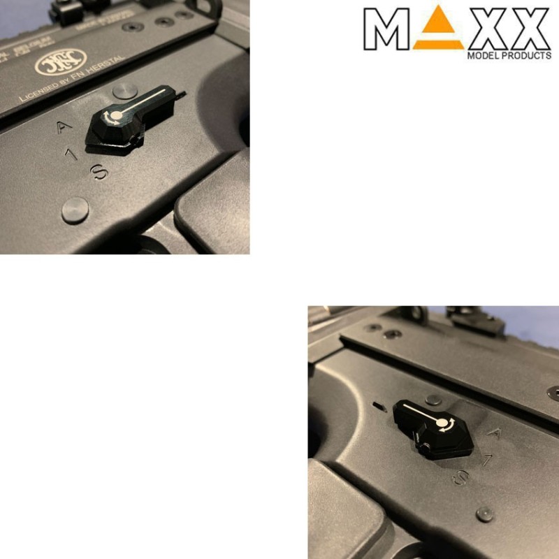 Aluminum Cnc Selector Black Style B Per Vfc Scar L/h Aeg Maxx Model (mx-sel007sbb)