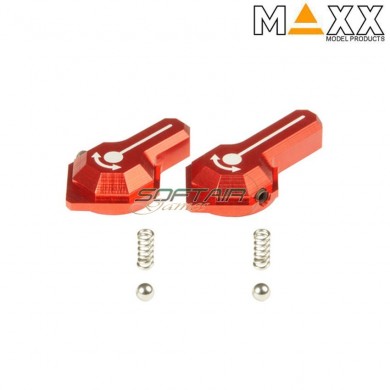 Aluminum Cnc Selector Red Style B Per Vfc Scar L/h Aeg Maxx Model (mx-sel007sbr)