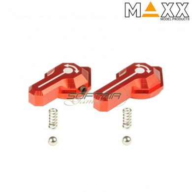 Aluminum Cnc Selector Red Style B Per Vfc Scar L/h Aeg Maxx Model (mx-sel007sbr)