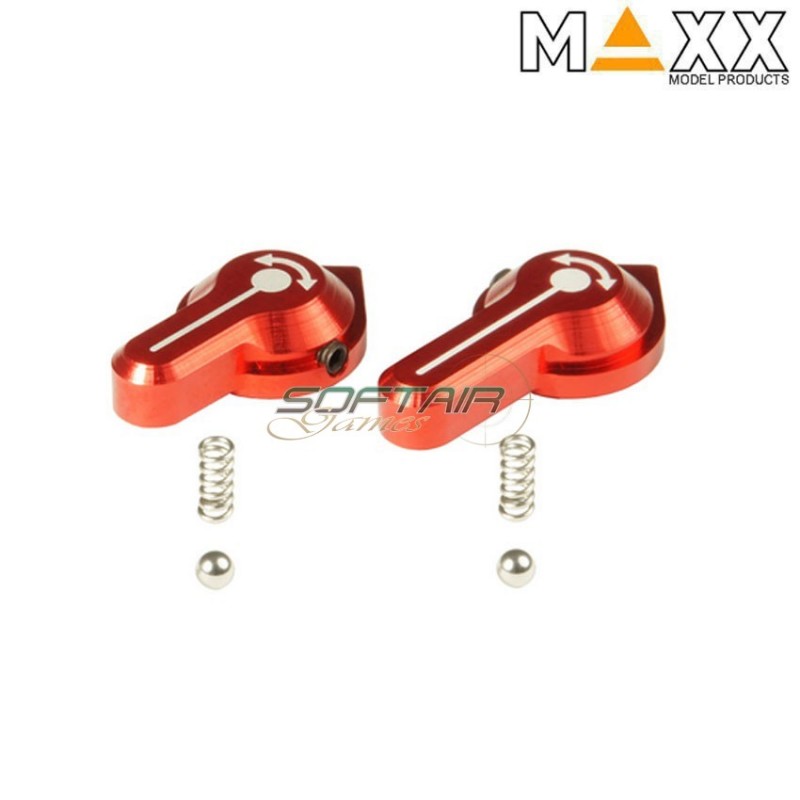 Aluminum Cnc Selector Red Style A Per Vfc Scar L/h Aeg Maxx Model (mx-sel007sar)