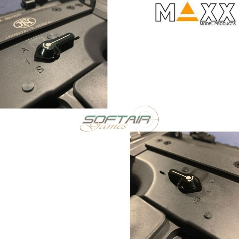 Aluminum Cnc Selector Black Style A Per Vfc Scar L/h Aeg Maxx Model (mx-sel007sab)