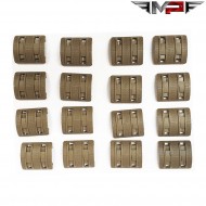 Set 16 Pieces Xtm Rail Panel Style Dark Earth Mp (mp02066-de) Set 16 Pieces Xtm Rail Panel Style Dark Earth Mp (mp02066-de)