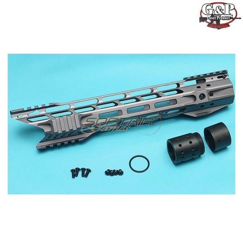 Rail LC Grey 12.50" Mtfc System Shark G&p (gp-mlk017gy)