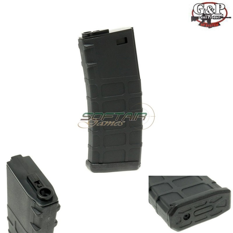 Mid-cap Magazine P-mag Style 130bb Black For M4 G&p (gp-mag014bk) Mid-cap Magazine P-mag Style 130bb Black For M4 G&p (gp-mag014bk)
