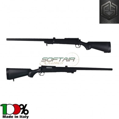 Fucile A Molla Sniper Sx Per Mancini Vsr-10 Black Tuning Kit E.s. Custom Works (escw-22)