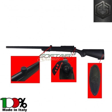 Fucile A Molla Sniper Sx Per Mancini Vsr-10 Black Tuning Kit E.s. Custom Works (escw-22)