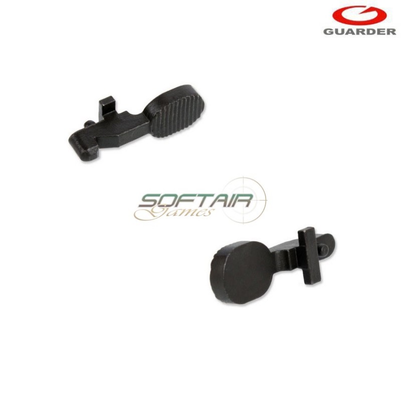 Steel Bolt Stop Black For M4/m16 Guarder (ar-07)