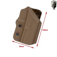 Rigid Holster Kydex Coyote Brown For Glock Series Tmc (tmc-35-g17b-de)