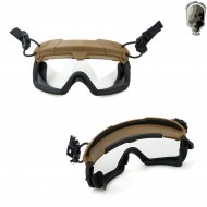 Tactical Glasses Sf Qd For Helmet Dark Earth Tmc (tmc-3105-de)