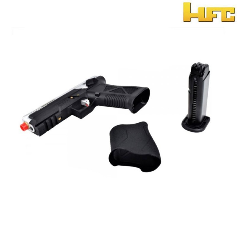 Pistola A Gas Ag-17 Advanced G17 Custom Silver Slide Hfc (hfc-hg182s)