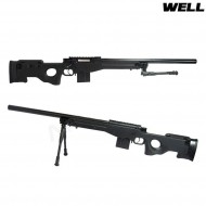 Fucile A Molla Sniper L96 Aws Black Con Bipiede Well (mb4401bb)