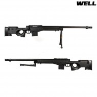 Spring Rifle Sniper L96 Aws2 Black Con Bipiede Well (mb4402bb)
