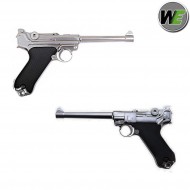 Pistola A Gas Luger P08 Medium Silver We (w-p08ms)
