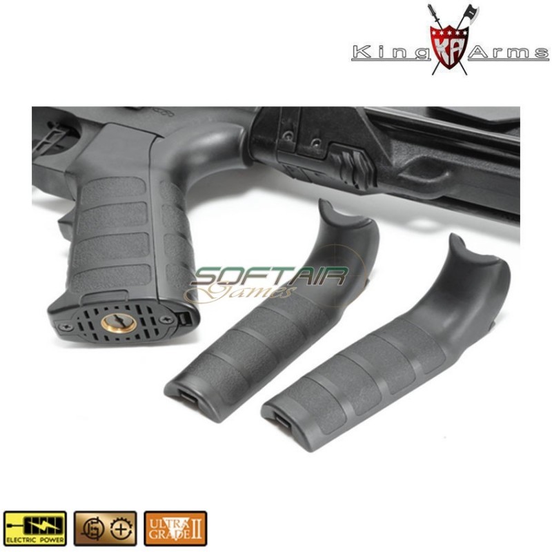 Fucile Elettrico Pdw 9mm Sbr Shorty Black & Blue King Arms (ka-ag-229-bb)