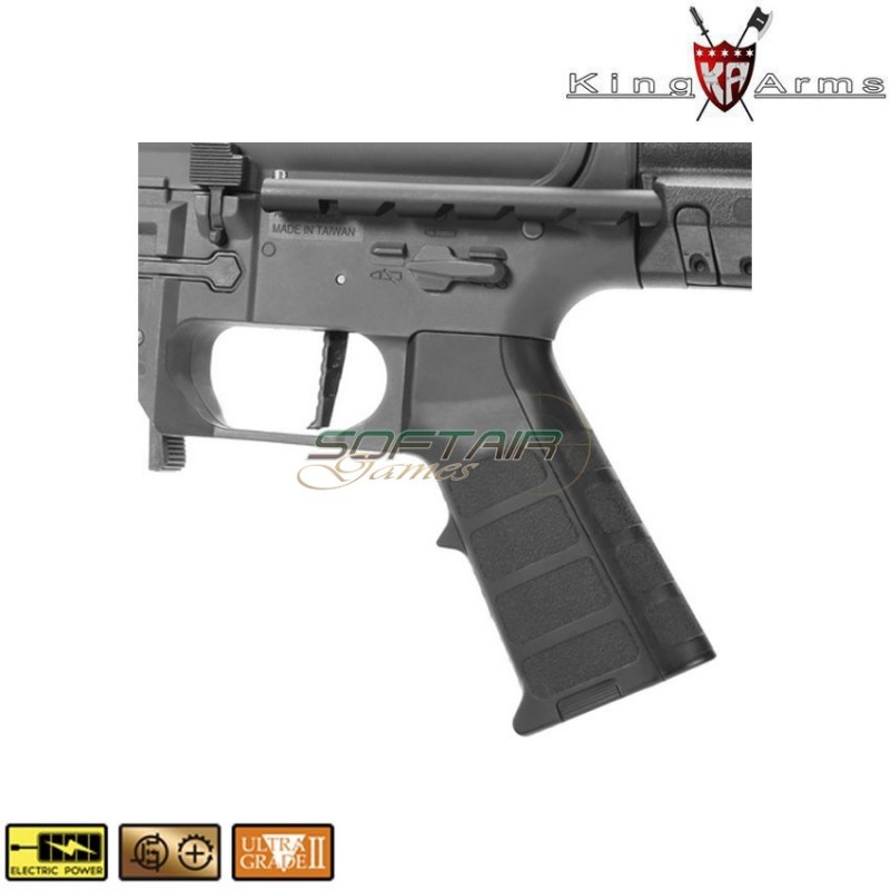 Fucile Elettrico Pdw 9mm Sbr Shorty Black & Blue King Arms (ka-ag-229-bb)