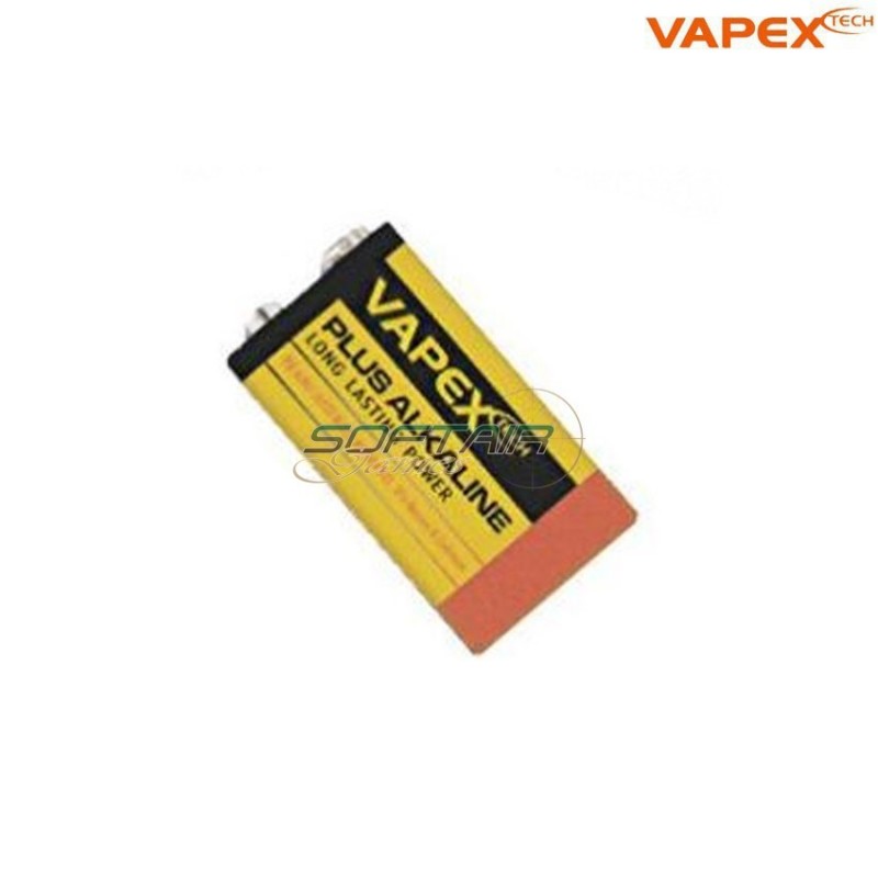 Batteria 9v Plus Alkaline Vapex Tech (vt-9v)
