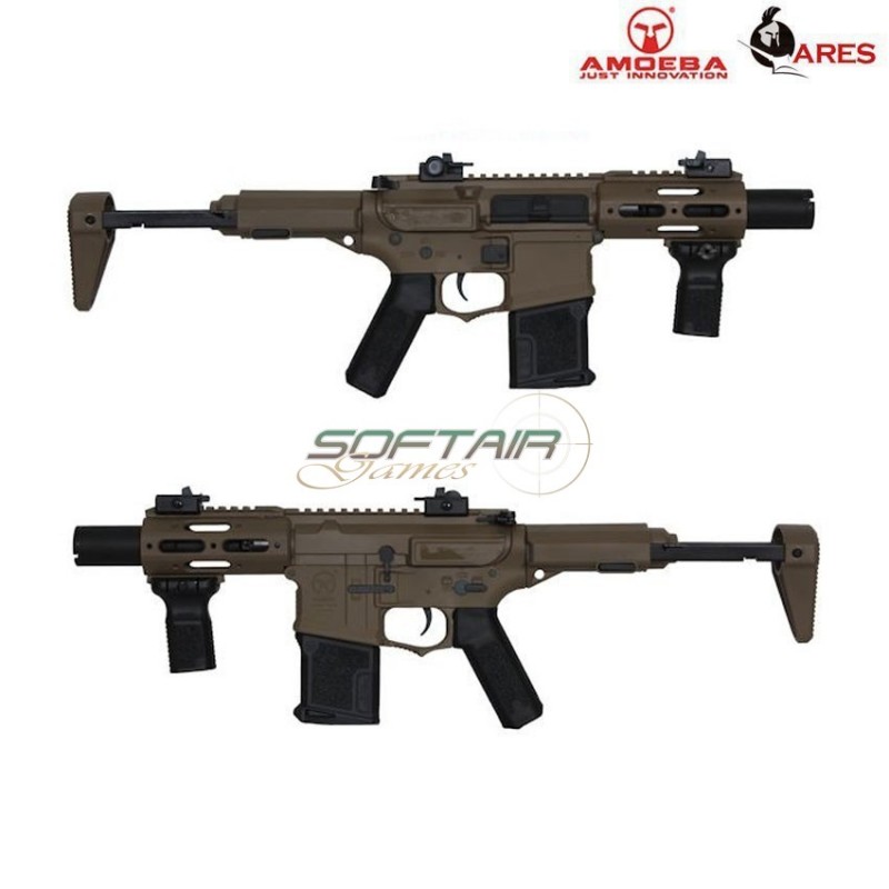 Electric Rifle Efcs Am-015 Dark Earth Stubby Mre Micro Cqb Ares Amoeba (ares-am-015-de)