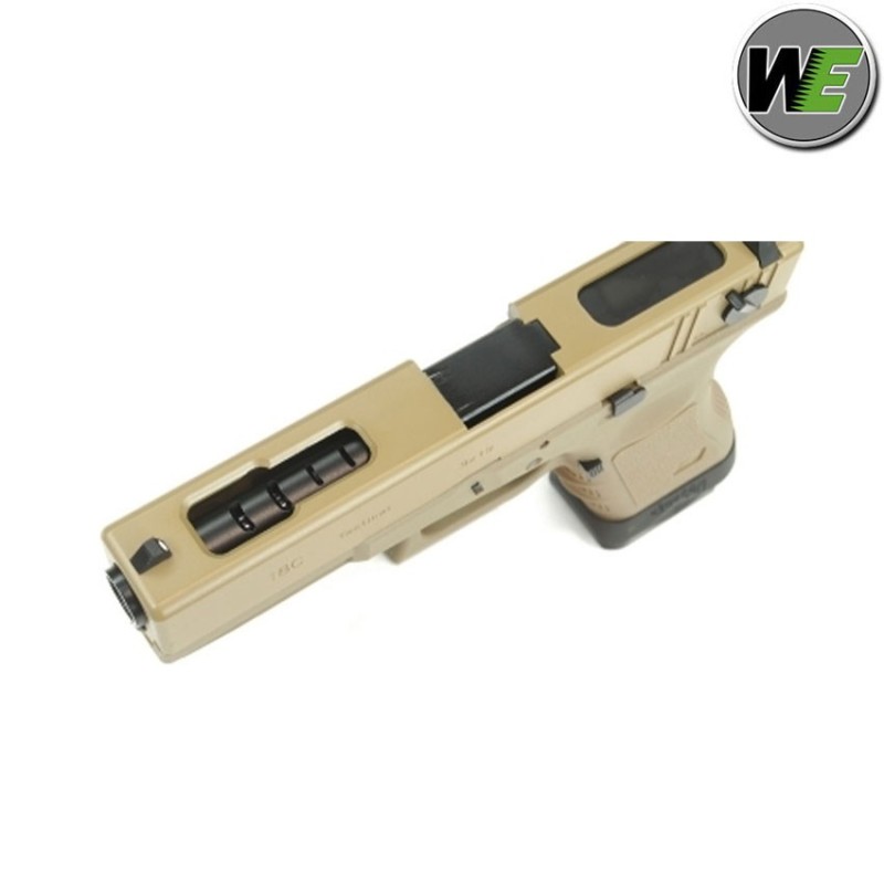 Gas Pistol G18 V2 Gen3 Tan/de Blowback We (we-22290)