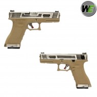 Gas Pistol G18 E Force Tan Blowback Silver/silver We (we-we00457)
