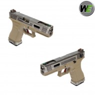Pistola Gas G18 E Force Tan Scarellante Silver/silver We (we-we00457) Pistola Gas G18 E Force Tan Scarellante Silver/silver We (we-we00457)